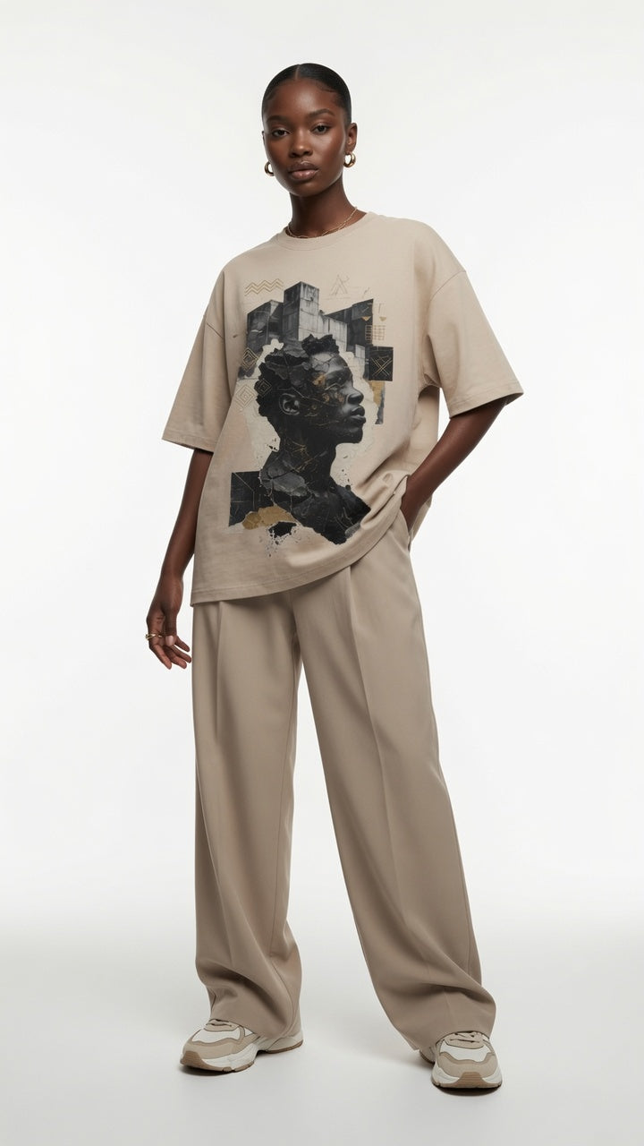 N.GRI.TUD — T-shirt Oversized Délavé I