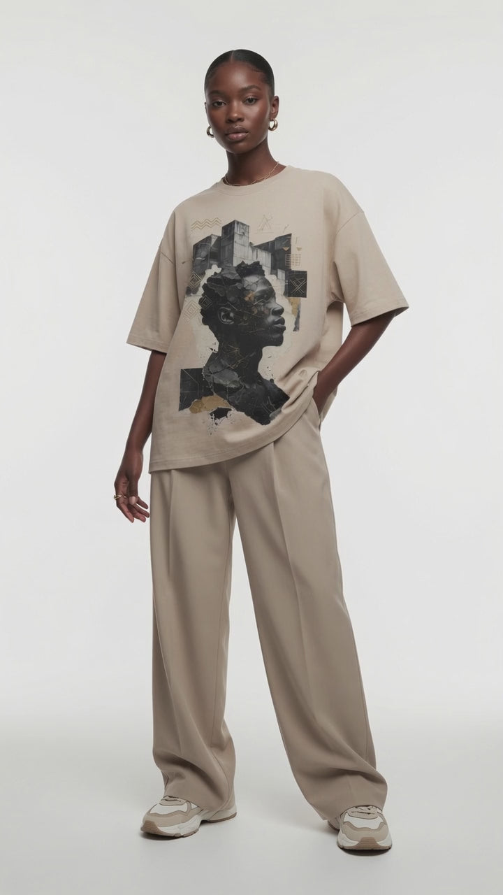 N.GRI.TUD — T-shirt Oversized Délavé I